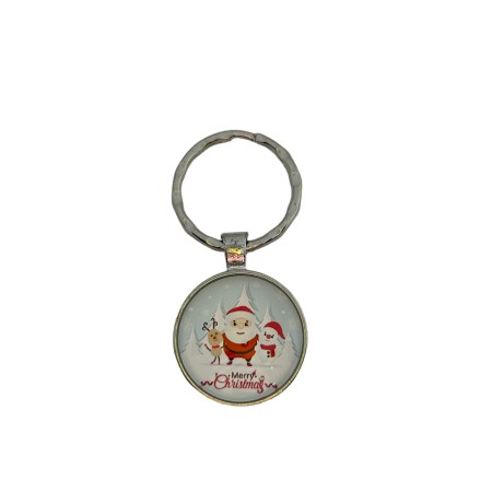 keychain silverplated marry christmas